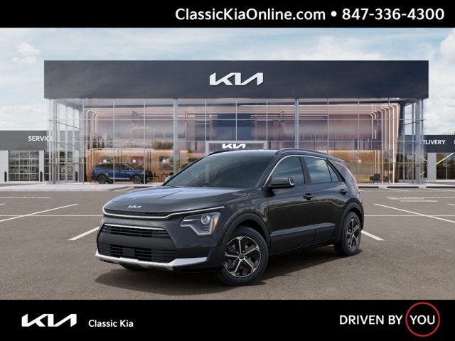 2026 Kia Niro EX in Interstellar Gray — front three-quarter view